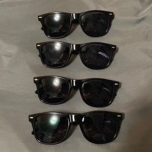 4 pairs of Titos vodka black sunglasses